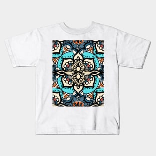 Turkish style floral colored pattern Kids T-Shirt